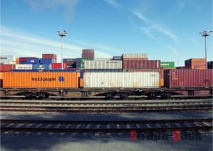 International rail freight transport strapa-pack